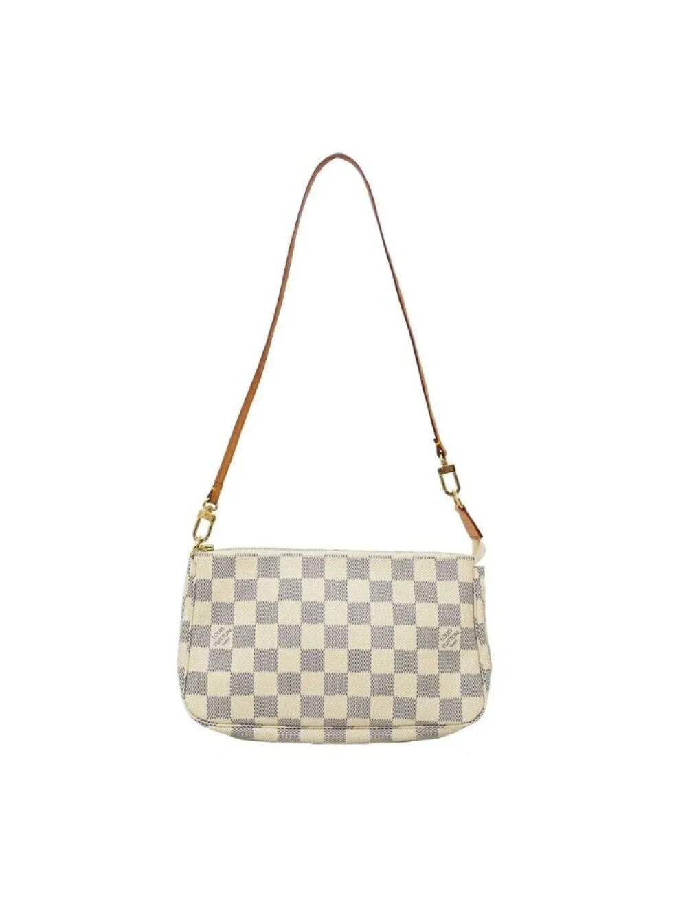 Louis Vuitton Pochette Soir Damier Azur Shoulder Bag Strap